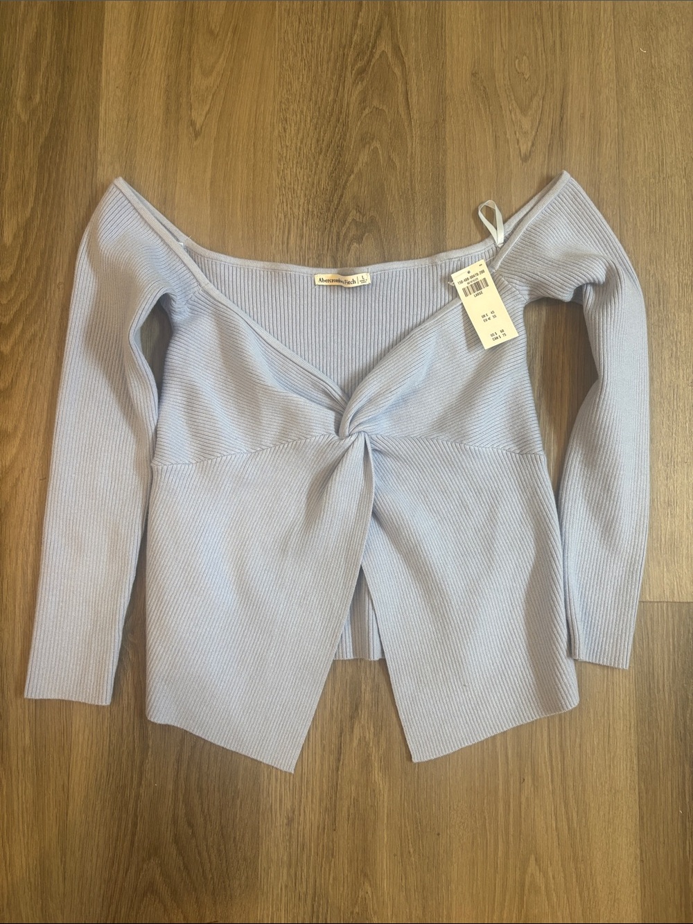Abercrombie & Fitch off the shoulder twist knit sweater